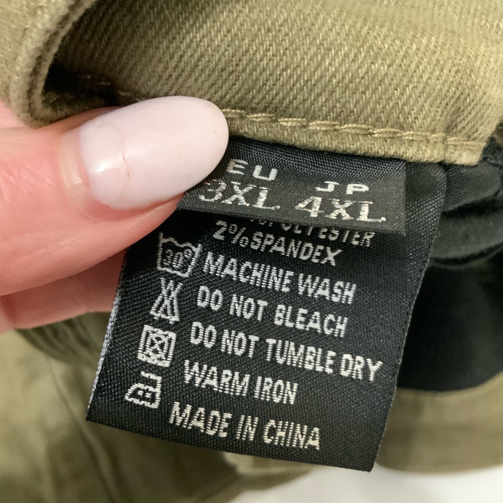 NWT VOLERO Sz 38 Army Green Motorcycle Riding Pants Moto Jeans Cargo Pockets - Picture 9 of 11